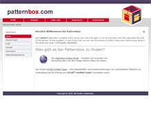 Tablet Screenshot of patternbox.com